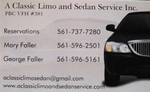 A Classic Limo And Sedan Service Inc